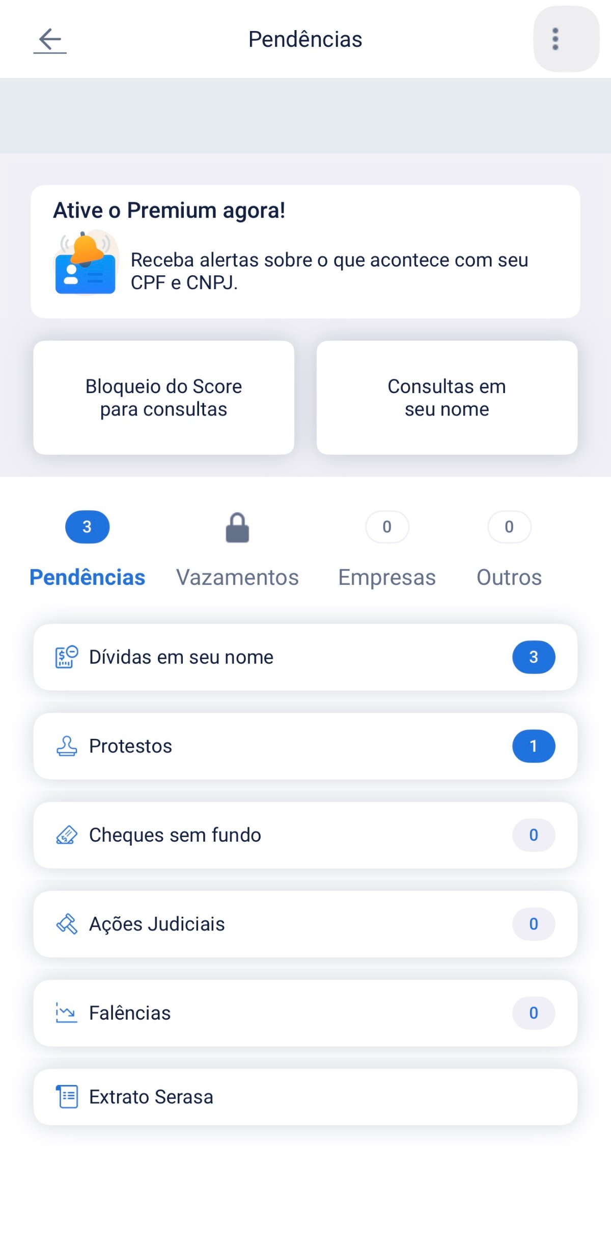 Caso 1 - Antes